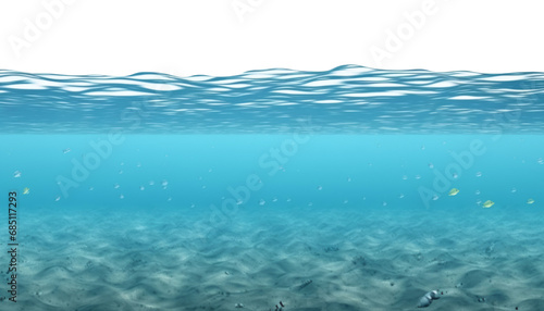 sea water background isolated on transparent background cutout