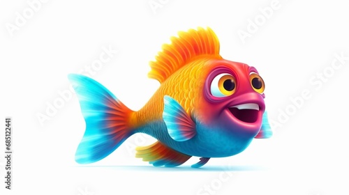 a fish with rainbow color jump out of sea (4)