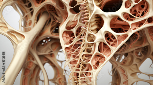 Bone internal organ photo