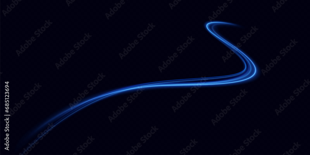 Neon lines of blue speed. Dynamic traces of light movement. Light wave of the trace, line of the trace. Futuristic neon light lines. Light movement effect. Neural network
Neon lines of blue speed. Dynamic traces of light movement. Light wave of the trace, line of the trace. Futuristic neon light lines. Light movement effect. Neural network