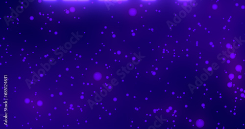 Purple neon color Happy New Year text illustration with purple neon color snow in high-resolution. Purple neon color Happy New Year animation.