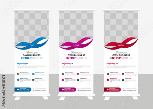 Corporate  business rollup banner template.