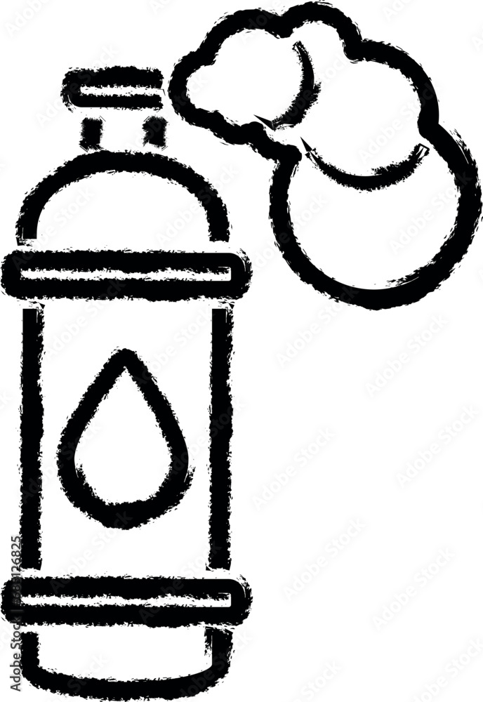 gas, spray, chemicals vector icon in grunge style gas, spray, chemicals vector icon in grunge style