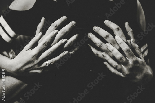 Dłoń, człowiek, uścisk dłoni, przekaz, gest