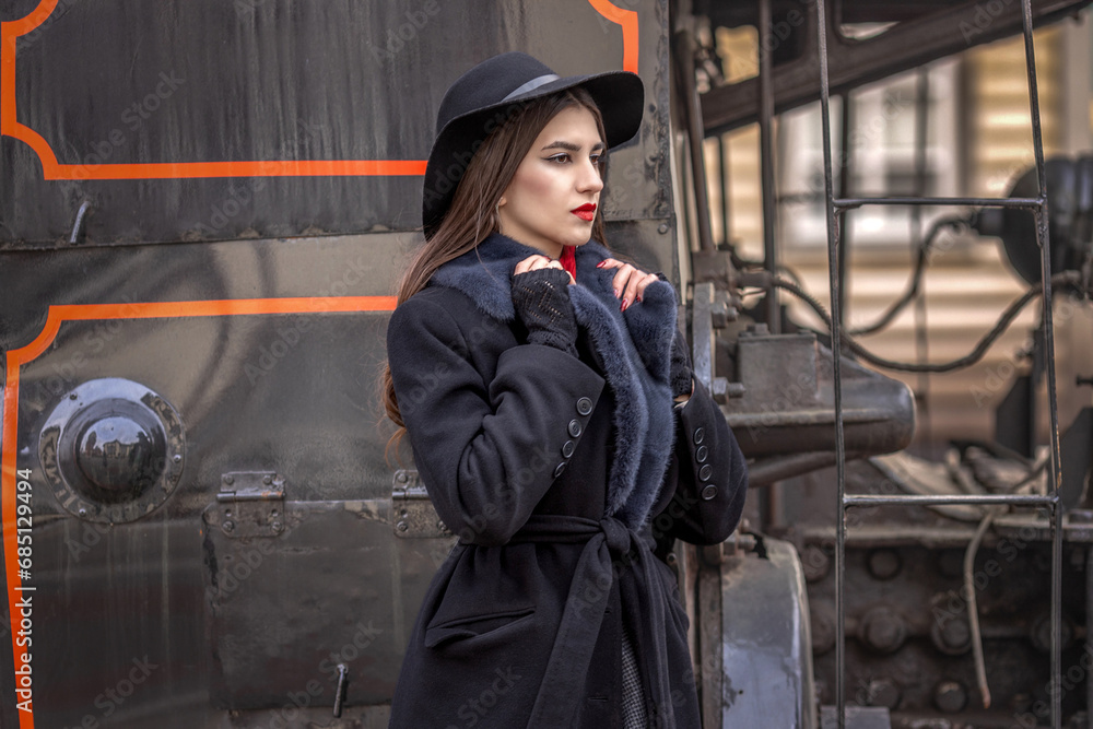 Locomotive Leather Coat Women