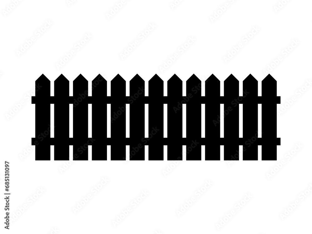 Garden fence flat vector Garden fence flat vector
