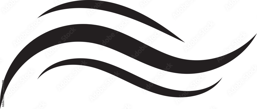 Waves vector design. Water wave icon. Wavy lines isolated. Waves vector design. Water wave icon. Wavy lines isolated.