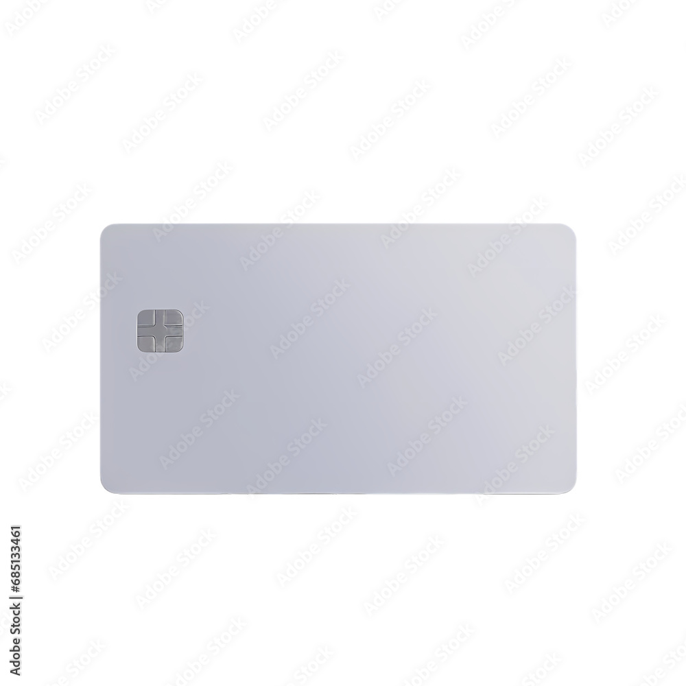 Blank credit card isolated on transparent background Blank credit card isolated on transparent background