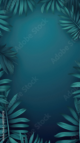 Tropical background with palm leaves.   for your design.