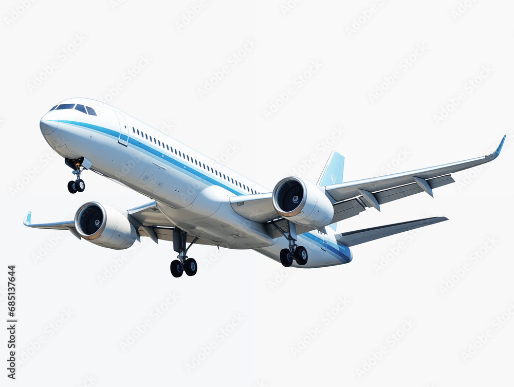 Obraz premium Airplane in white background