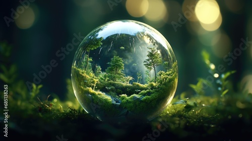 Earth. Nature. Earth in a ball. Nature in a ball. generative ai