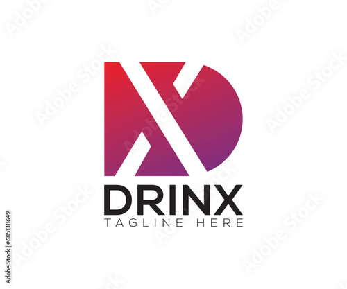 Letter DX Logo Design
