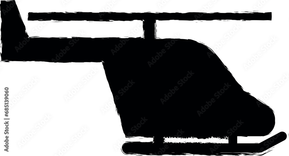 helicopter vector icon in grunge style helicopter vector icon in grunge style