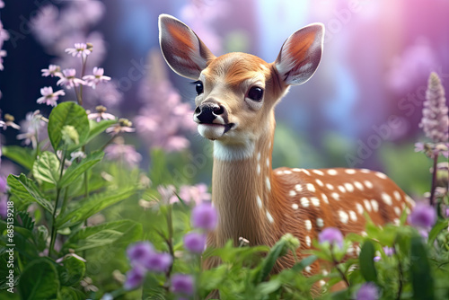 deer standing in a garden