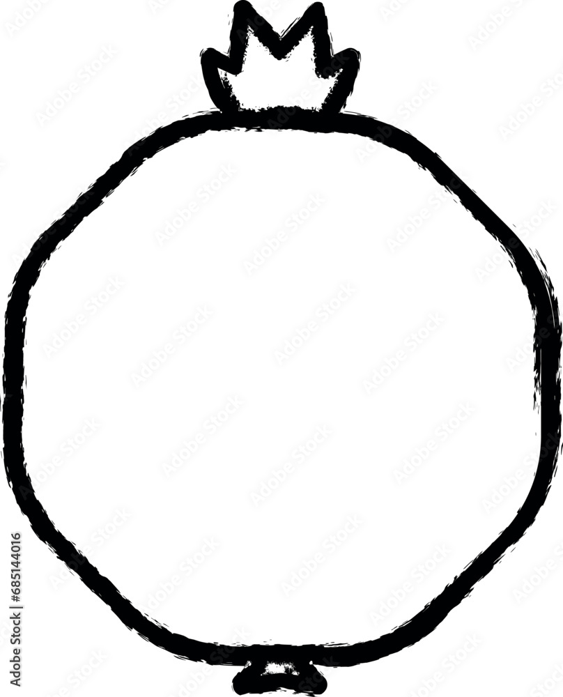 Garnet outline vector icon in grunge style Garnet outline vector icon in grunge style