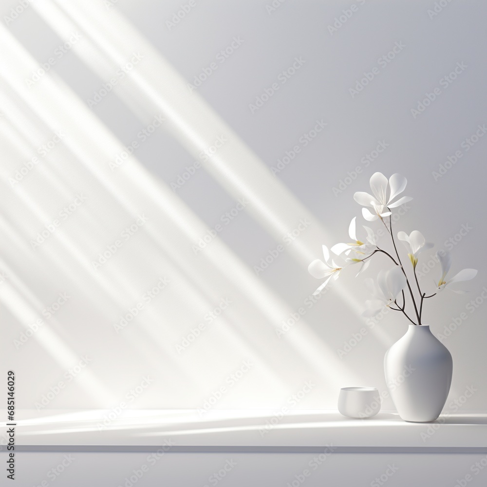 Simple white background, empty space for text and design, surface, stage, podium, mockup Simple white background, empty space for text and design, surface, stage, podium, mockup
