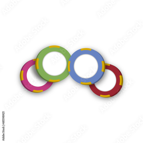 4 Jetons de casino