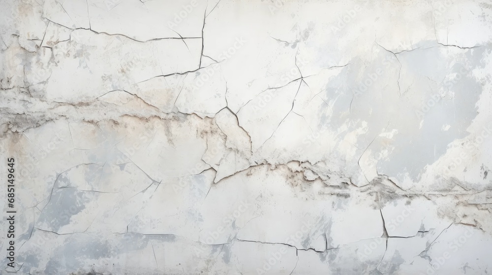 Architectural decay: texture of white dirty cracked wall with small straight fractures. Architectural decay: texture of white dirty cracked wall with small straight fractures.
