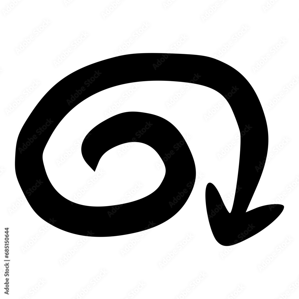 rotation turn around arrow line doodle icon rotation turn around arrow line doodle icon