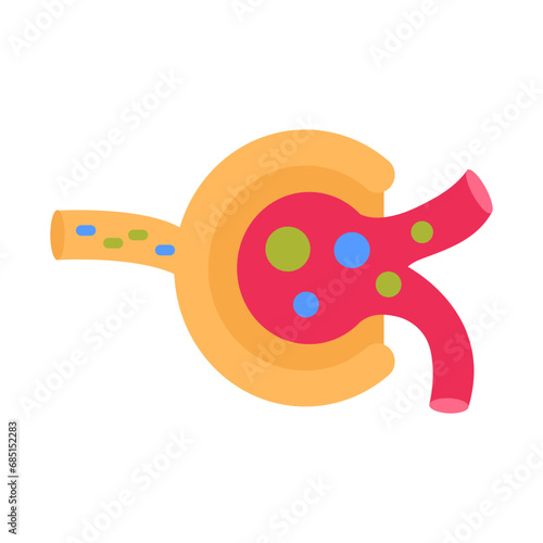 Glomerulus icon in vector. Logotype