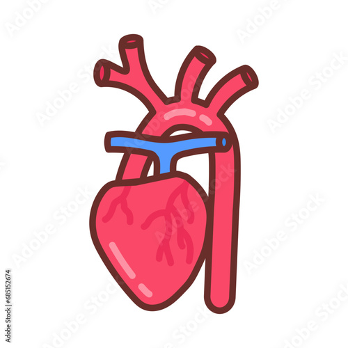 Brachiocephalic Artery icon in vector. Logotype
