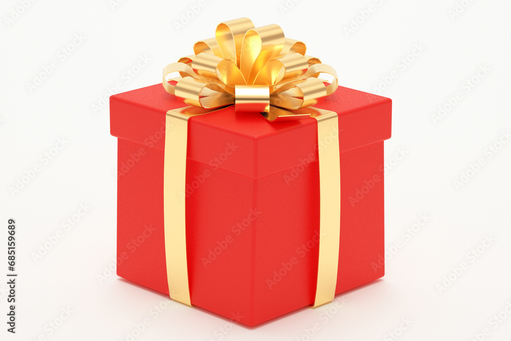 Obraz premium Red gift box
