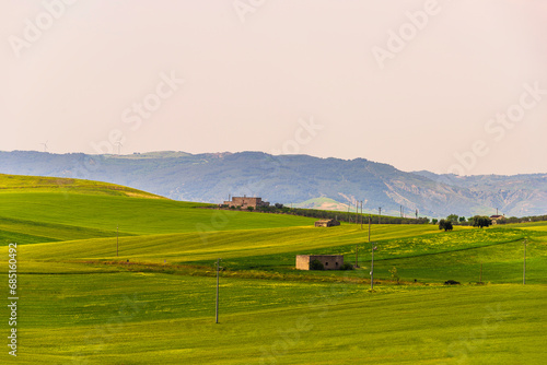 Springtime Lucani countryside landscapes, Basilicata, Italy  © fruttuoso