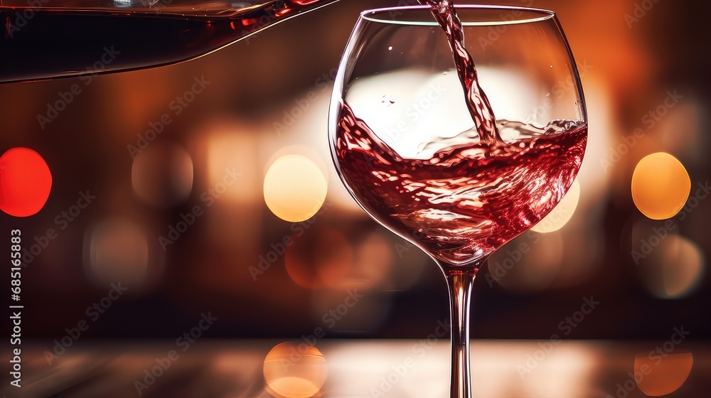 restaurant glass wine drink elegant wine pour illustration elegance liquid, background bar, ry party restaurant glass wine drink elegant wine pour - obrazy, fototapety, plakaty 