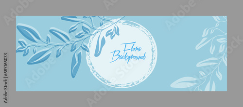 Background with abstract plants. A minimalist layout for covers, paintings, interior prints, posters and creative design