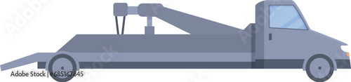 Tow truck icon cartoon vector. Hook pull vehicle. Service auto insurance