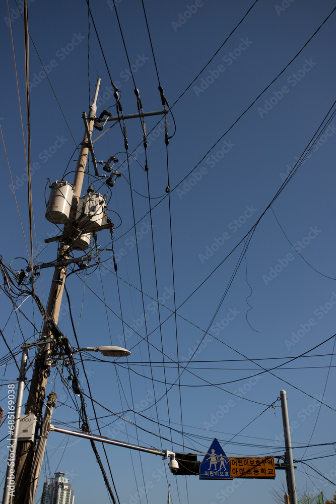 electric grid in Busan, South Korea electric grid in Busan, South Korea