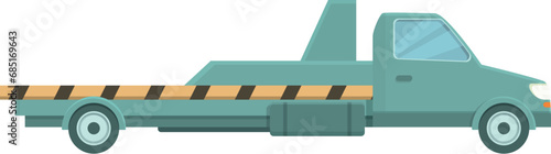 Emergency tow truck icon cartoon vector. Crash automotive hook. Traffic collision