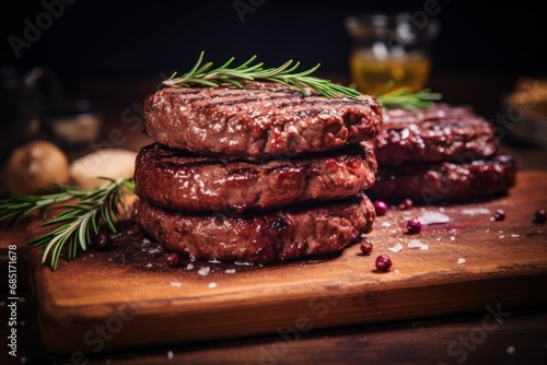  meat burger patties