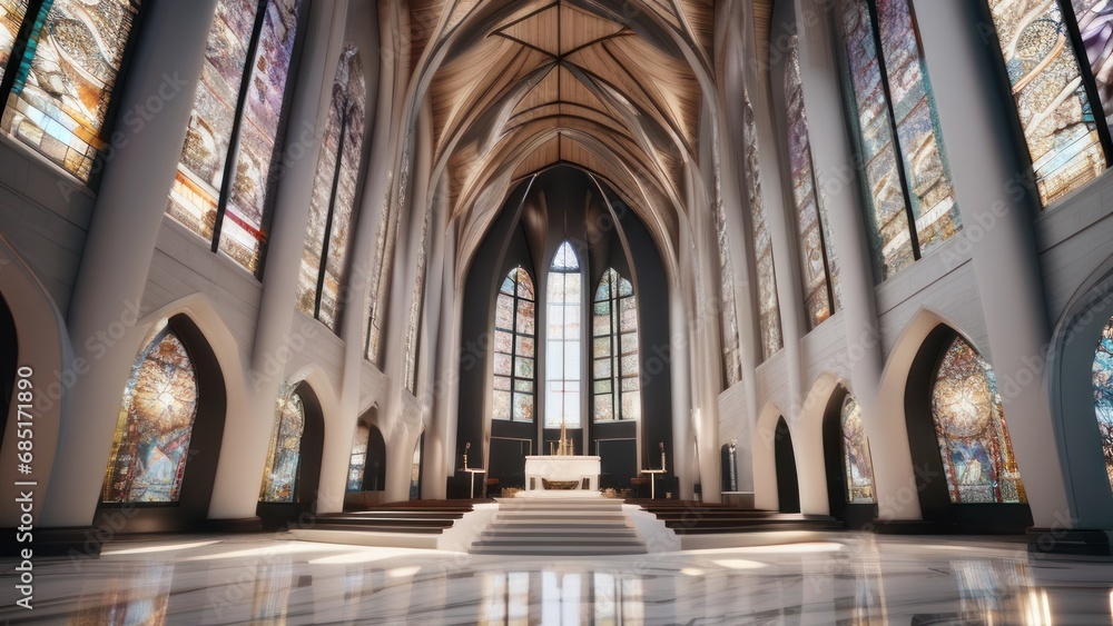 Interior of a beautiful church