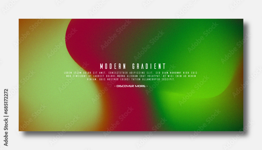 Modern trendy grainy gradient background, colorful abstract liquid 3d.Soft gradient backdrop with place for text. Futuristic design for banner, poster, cover, flyer, presentation, landing page