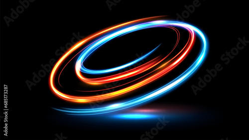 Abstract Luxury wind Line of Light with Sparkles, Isolated and Easy to Edit, Vector Illustration