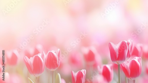 Tulip Flower in Valentines day background.