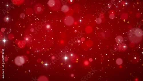 celebrate red christmas invitation card snow flakes background video photo