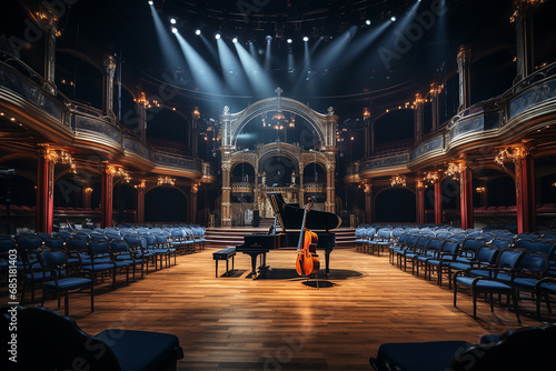 Generative AI - A music hall, philharmonic hall