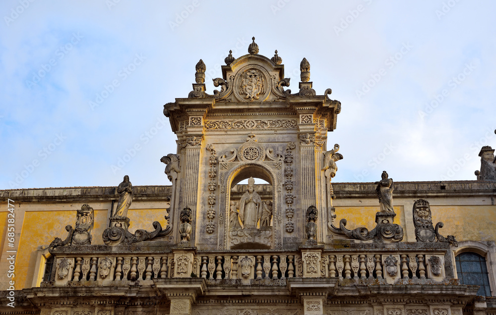 The Cathedral of Santa Maria Assunta is the main place of worship. It is located in Piazza del Duomo, in the historic center of the city lecce italy The Cathedral of Santa Maria Assunta is the main place of worship. It is located in Piazza del Duomo, in the historic center of the city lecce italy