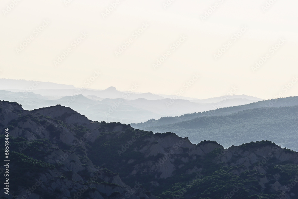 lucani countryside landscpe during the springtime, Basilicata, Italy