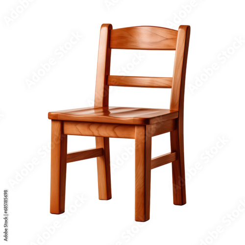 Chair wooden home furniture isolated on white transparent  PNG