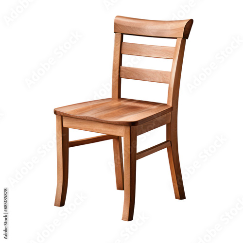 Chair wooden home furniture isolated on white transparent  PNG