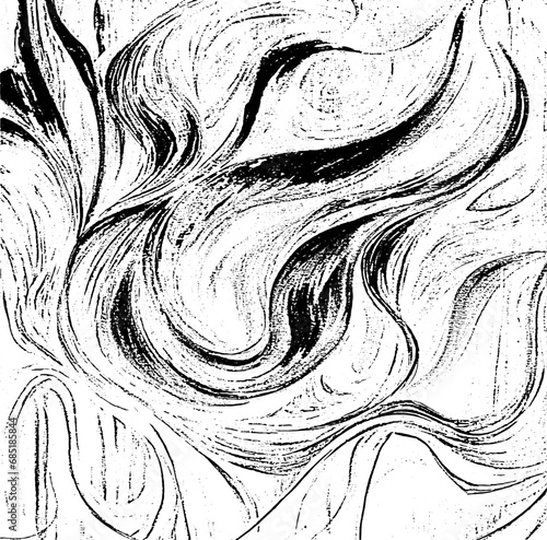 Vector brush sroke texture. Distressed uneven grunge background. Abstract distressed vector illustration. Overlay over any design to create interesting effect and depth. Black isolated on white. EPS10