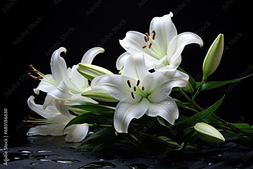 Fototapeta premium white lilies