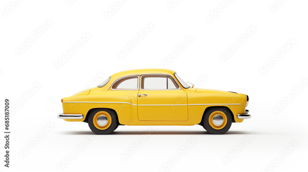 voiture vintage jaune