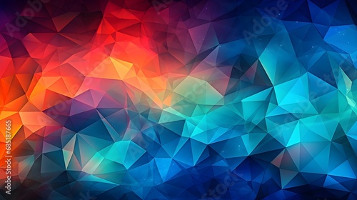 Vibrant Geometric Polygonal Background