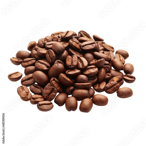 A Mountain of Rich and Aromatic Coffee Beans on a Clean Canvas vector art