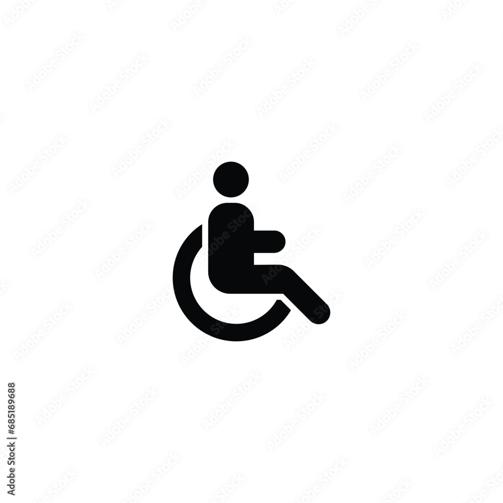 Disabled Handicap Icon vector illustration Disabled Handicap Icon vector illustration