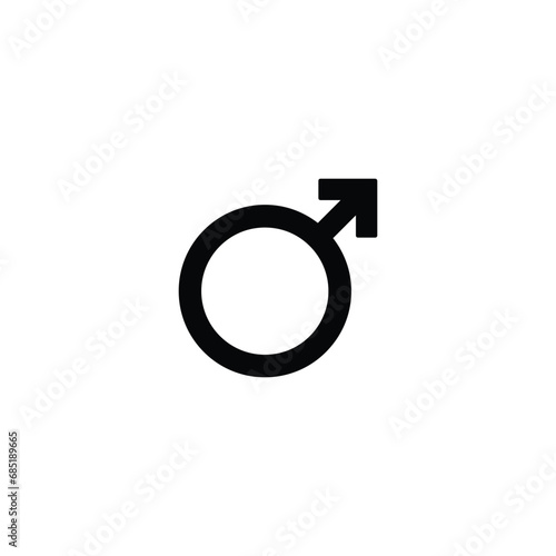 Male symbol icon vector for web site Computer and mobile app